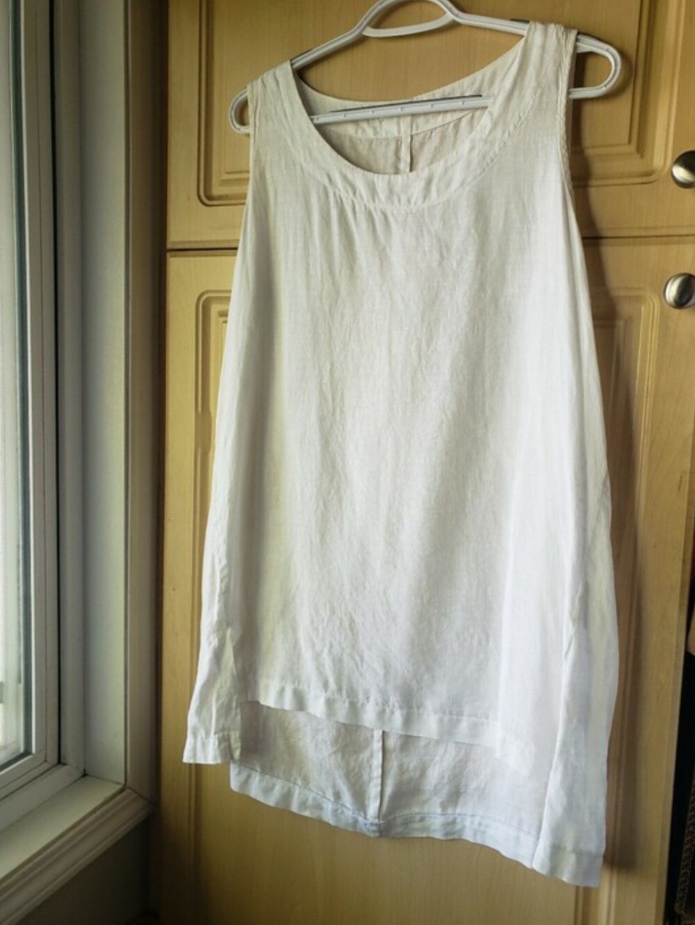 Luukaa 100% Linen Scoop Neck Tank
